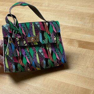 Vinyl Colorful Purse Mini EUC